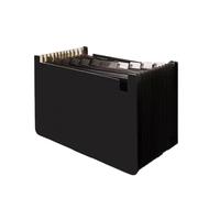 VDCVADKYE Cartella espandibile, Cartella portadocumenti espandibile A4 con 13 tasche, organizer for documenti a fisarmonica multicolore(Black)