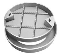 VDCVADKYE Coperchio per tombino da Incasso, Chiusino da Incasso e Telaio in Acciaio Inossidabile, Dimensioni Multiple, Argento(500x500x50mm)