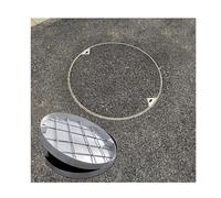 VDCVADKYE Coperchio per tombino da Incasso, Chiusino in Acciaio Inox for drenaggio di Patio e Giardino in Diverse Dimensioni(60cm)