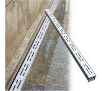 VDCVADKYE Coperture per scarichi Esterni rettangolari, Kit di drenaggio for Trincea in Acciaio Inossidabile Argento, Diverse Misure(10x3cm/4x1.2in)