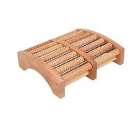 VDCVADKYE Poggiapiedi da scrivania, Poggiapiedi in legno sotto la scrivania, poggiapiedi, rullo massaggiante naturale, diverse misure(33 * 27.5 * 9cm)