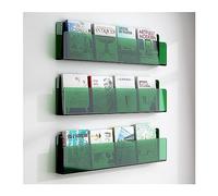 VDCVADKYE Portariviste in acrilico, Porta riviste trasparente da parete in acrilico, porta giornali, espositore for brochure(2pcs,120cm/47in)