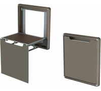 VDCVADKYE Seduta doccia a muro, Sgabello pieghevole a parete in lega di alluminio for cambio scarpe e sedile for doccia multicolore(Khaki)