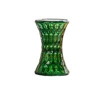VDCVADKYE Tavolino da caffè rotondo， Tavolino da caffè a forma di clessidra, pouf contenitore, tavolino da notte, sgabello for soggiorno, camera da letto, verde, giallo, trasparente(Green)