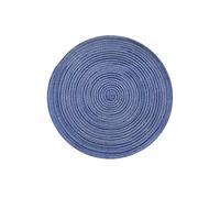 VDCVADKYE Tovagliette e sottobicchieri, Tovagliette rotonde in tessuto da 4 pezzi multicolore 18 cm e 30(Blue,4 pcs 30 cm)