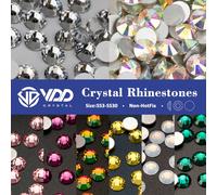 VDD Non Hot Fix Flatback Strass e decorazioni Accessori per nail art in cristallo Adesivo per unghie DMC Glitter Stone Diamond Fai da te