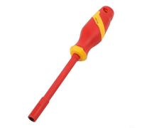 VDE Chiave a bussola isolata 1000 V, strumento di sicurezza ad alta tensione, compatibile con elettricisti, manico in acciaio legato TPE, dimensioni della presa esagonale 4 mm-14 mm (5,5 mm)