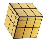 Vdealen Cubo Magico 3x3x3 Mirror Magic Cube, Lisci Sticker Specchio Speed Cube per Principianti e Utenti Avanzati Cubo di Velocità, Regalo per Bambini Adolescenti Adulti(Oro)
