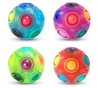 Vdealen Speed Cube - Set di 2 cubi magici, 3 x 3 x 4 x 4 piramidali skewb senza adesivi, confezione da 29 pezzi