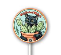 Vdenvileye Cartello con orologio di quartiere con paletto, 23 x 23 cm, in alluminio, decorazione per esterni, antiruggine, robusto, rotondo, per uso esterno, facile da installare, set da 1