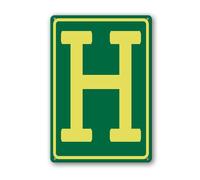 Vdenvileye Lettere in alluminio H 30 × 40 cm, lettere in metallo per parcheggio, cartello per giardino/cancello/cassetta postale in metallo, decorazione da parete per cortile, cortile, patio, portico
