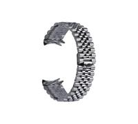 VDFNGFD 19mm 20mm 21mm Acciaio inossidabile Jibilee Argento Oro Nero Estremità curva Chiusura nascosta Cinturino for orologio S Compatibile con RLX Data(Silver,21mm)