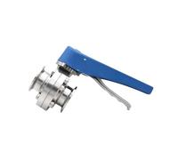 VDFNGFD 3/4" 1" 2" Ghiera O/D 50,5mm 64mm SS304 Acciaio inossidabile Squeeze Trigger Controllo del flusso Tri Clamp Valvola a farfalla compatibile con birra(19mm Ferrule 50.5)