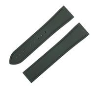 VDFNGFD Bracciale FKM da 20/21/22 mm con estremità curva e cinturino in morbida gomma fluorurata compatibile Black Bay 1958 M79230R M79363N(Green,22MM MIDD GOLD LINK_WITHOUT BUCKLE)