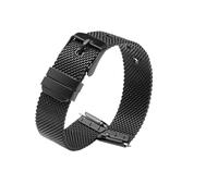 VDFNGFD Cinturino for orologio in maglia milanese a sgancio rapido da 10 mm, 12, 14, 16, 18, 20, 22, compatibile con la serie Amaz GTR GTS, Huawei GT2 GT3(Black,20mm quick release)