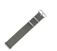 VDFNGFD Cinturino for orologio traspirante in nylon da 20, 18 e 22 mm compatibile con Rolex, Omega, Water Ghost, Tudor, cinturino in tela fibbia ad ago in acciaio massiccio(Gray-Steel,22mm)