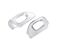 VDFNGFD Compatibile con 2 pezzi, compatibile con Land Rover Range Rover Sport Vogue Autobiografia 2014-17 ABS cromato/fibra di carbonio telaio laterale del sedile accessori (argento)