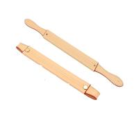 VDFNGFD Compatibile con 2 Pezzi, Lotto Tracolla for Borsa Manici Corti 22 cm 35 a in Pelle PU Accessori di Ricambio for Cintura(Natural,22cm Black Nail)