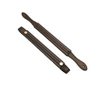 VDFNGFD Compatibile con 2 Pezzi, Lotto Tracolla for Borsa Manici Corti 22 cm 35 a in Pelle PU Accessori di Ricambio for Cintura(Black-Litchi,22cm Gold Nail)