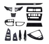 VDFNGFD Compatibile con BMW Serie 6 E63 E64 2004-2009 Kit ABS Finestra di automobile Interruttore sul pannello del cambio Air Vent Copertura Trim Accessori interni(Black)