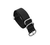 VDFNGFD Compatibile con cinturini in nylon da 18 mm, 20, 22, 24, in acciaio inossidabile, cinturino in tessuto e fibbia intrecciata(Black,22mm)