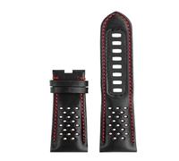 VDFNGFD Compatibile con Omega Speedmaster 311 Dark Side Of The Moon Apollo 8 44,25 mm quadrante cinturino in pelle nero e giallo bracciale da uomo 21(Black Red-no)