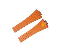 VDFNGFD Compatibile con orologi TISSOT PRX Powermatic da 35 mm e 40 mm, cinturini for orologi FKM blu navy e neri da 11 mm e 12 mm con fibbia a molla a sgancio rapido.(Orange,11mm,Rose Gold Buckle)