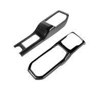 VDFNGFD Copertura del pannello cambio in fibra di carbonio Decorazione automatica Accessori interni 4WD Empat compatibile con Jeep Wrangler JL 2018-2023(Black Carbon Fiber)