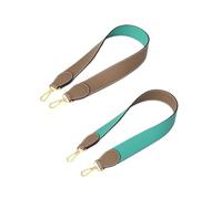 VDFNGFD Design a Blocchi di Colore in Pelle Bovina Togo Larga 4 cm, Compatibile con la Tracolla della Borsa Kelly Evelyn, Materiale in Croce Diagonale(Chocolate,70cm)