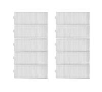 VDFNGFD Robot pulitore rullo principale spazzola laterale filtro Hepa stracci in tessuto compatibili con accessori for parti di aspirapolvere ROWENTA serie 75S(10pcs hepa filter)