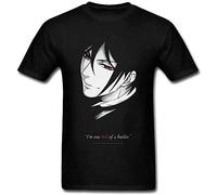 vdk Man Cotton Black Butler Sebastian Michaelis Summer Tshirts S