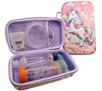 VdLis - Astuccio rigido EVA per inalatore & spacer | Custodia per bambini con design unicorno - Protettivo e lavabile