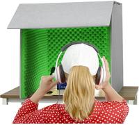 VDLLQYN, Attrezzatura di registrazione portatile for cabina acustica, stanza di isolamento acustico for home studio, cabina for microfono in schiuma cubica, for audio di qualità da studio di registraz