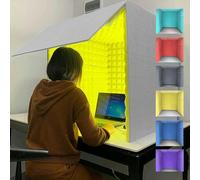 VDLLQYN, Cabina di isolamento acustico for studio domestico, cubo in schiuma for microfono, for registrare podcast, cantare e giocare,Studio di registrazione semplice e portatile(Purple)