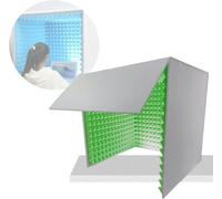 VDLLQYN, Cabina di registrazione, for home studio, registrazione musicale, podcasting, trattamenti acustici,Studio di registrazione semplice e portatile(Green)