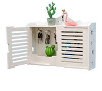 VDLLQYN, Cassetta portachiavi da parete in stile moderno e semplice, con persiane/finestre a doppia benedizione, gestione delle chiavi opzionale.,Organizzatore di chiavi(White a,6 keys)