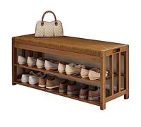 VDLLQYN, Con contenitore for scarpe, panca portascarpe con cuscino imbottito, ideale for soggiorno e corridoio ,Panca portascarpe(A 90x27x45 cm)