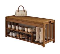 VDLLQYN, Con cuscino imbottito for riporre le scarpe e scarpiera ideale for soggiorno e corridoio ,Panca portascarpe(B 90x27x45 cm)