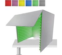 VDLLQYN, Cubo di schiuma for microfono, pieghevole, staccabile, portatile, semplice, for studio di registrazione, colori disponibili,Studio di registrazione semplice e portatile(Green)