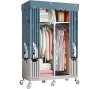 VDLLQYN, Guardaroba,Armadio Portatile in Tela con Asta Appendiabiti,Mensole,Armadio for Vestiti in Tessuto Organizzatore for Camera da Letto,Soggiorno,B-85x45x170cm,Armadio portatile(A)