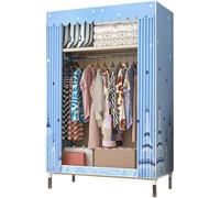 VDLLQYN, Guardaroba in Tela,Grande Armadio for Vestiti in Tessuto Organizzatore di stoccaggio con Asta Appendiabiti, Ripiani, Armadio Portatile Pieghevole for Camera da Letto,B-64X45X172cm,Armadio po