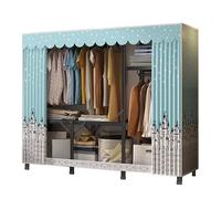 VDLLQYN, Guardaroba in tessuto,Armadi in stoffa for camera da letto, con asta appendiabiti,Armadio semplice,Organizzatore per,Scarpe,Borse,Soggiorno,Camera da letto,Guardaroba,Armadio portatile(170x4