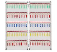 VDLLQYN, Organizer for portachiavi da 72/96/120 chiavi, armadietto portachiavi di grande capacità, cassette di sicurezza for chiavi da parete for immobili,Organizzatore di chiavi(120 keys)