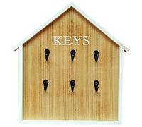 VDLLQYN, Organizer for portachiavi, piccolo, moderno, in stile minimalista, in legno, da appendere alla parete del portico, a forma di casa, regalo di compleanno.,Organizzatore di chiavi