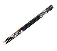 VDLLQYN, Set di bacchette for batteria, 1 paio, bacchette in hickory 5A/7A in stile cinese retrò ，Flauto in ceramica(C,5A*1 pair)