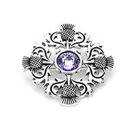 VDLLQYN, Spilla Outlander Cardo Spilla con nodo celtico Kilt Spilla con fiori nazionali scozzesi Donna Uomo Gioielli norreni vichinghi,Spille