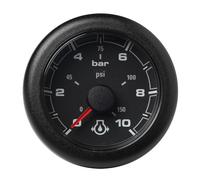 VDO (52MM) Oceanlink Motore Olio Pressione 150 Psi / 10 Barrette (Nero