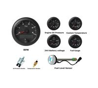 VDO Oceano Collegamento Set Di Calibri 5000 RPM Bianco 24V Con Sensori & Dut-E