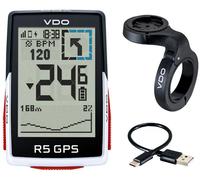 VDO R5 GPS 64051 Navigazione Formica + Ciclocomputer Bici Tachimetro Bicicletta