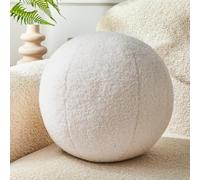 Vdoioe Cuscino rotondo a forma di sfera, 30 cm, colore bianco crema, semplice e moderno, cuscino decorativo in stile nordico, per divano, camera da letto